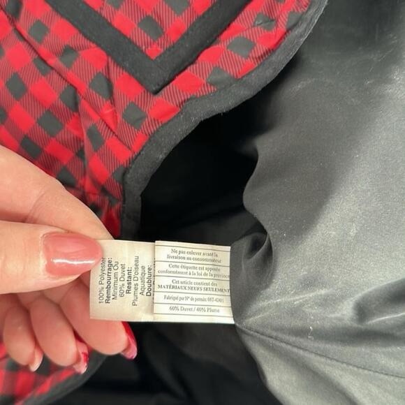 J.Crew quilted vest down fil buffalo plaid cottage mountain outdoors sz sm - Picture 7 of 10